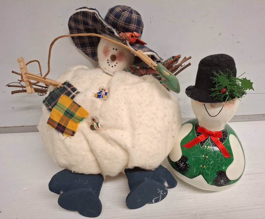 Two Snowman Holiday Figurines Assorted Styles