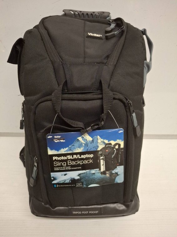Vivitar Photo SLR Laptop Sling Backpack Black