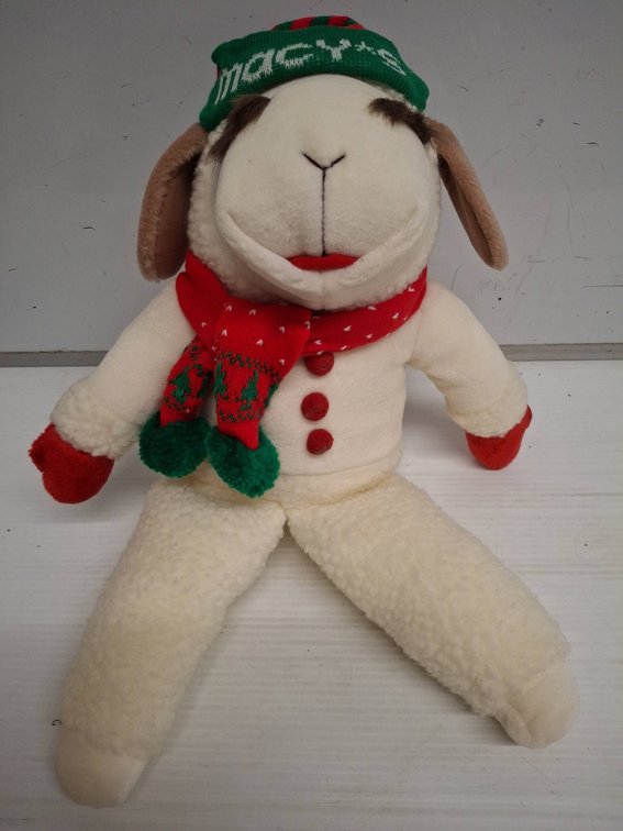1993 Shari Lewis Lamb Chop Holiday Plush Toy