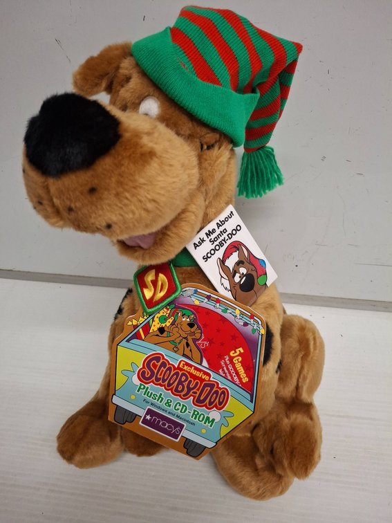 Santa Scooby-Doo Plush with Exclusive CD-ROM