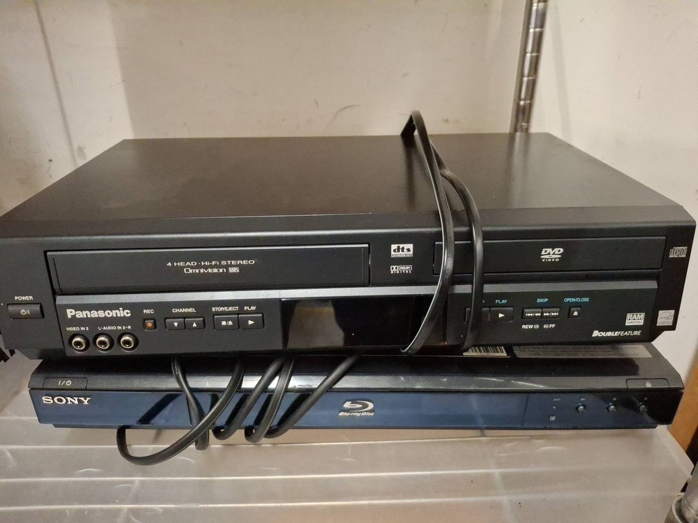 Panasonic DVD VCR PV-D4744 & Sony BDP-BX1