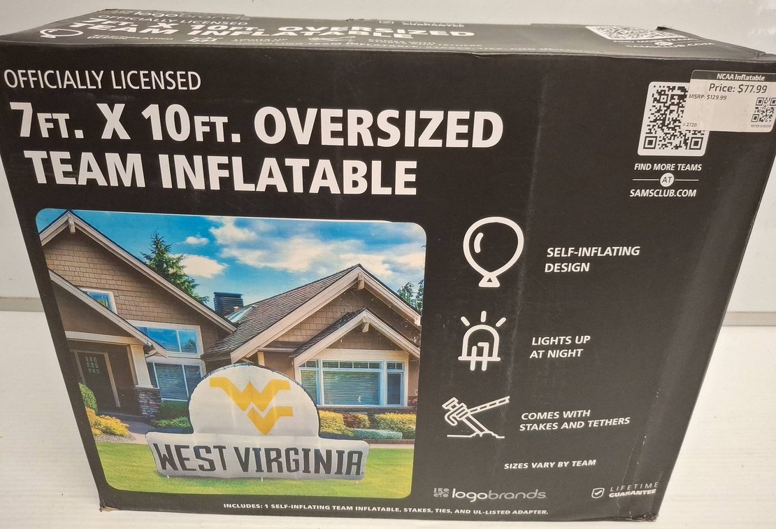 West Virginia 7x10ft Team Inflatable