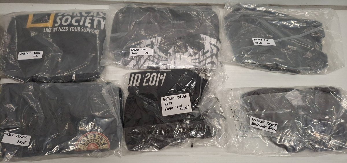 6 Graphic And Event T-Shirts Assorted