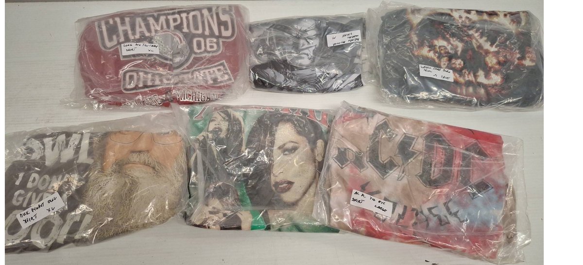 6 Graphic T-Shirts Various Sizes