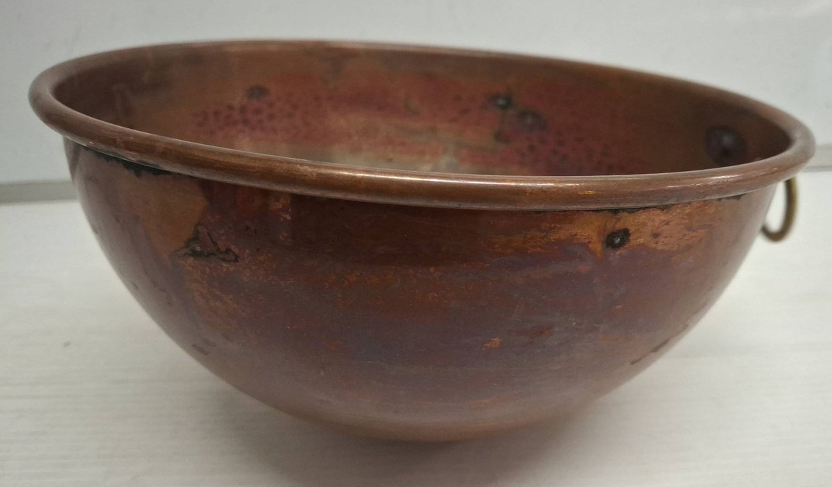 Hand-Hammered Copper Mixing Bowl