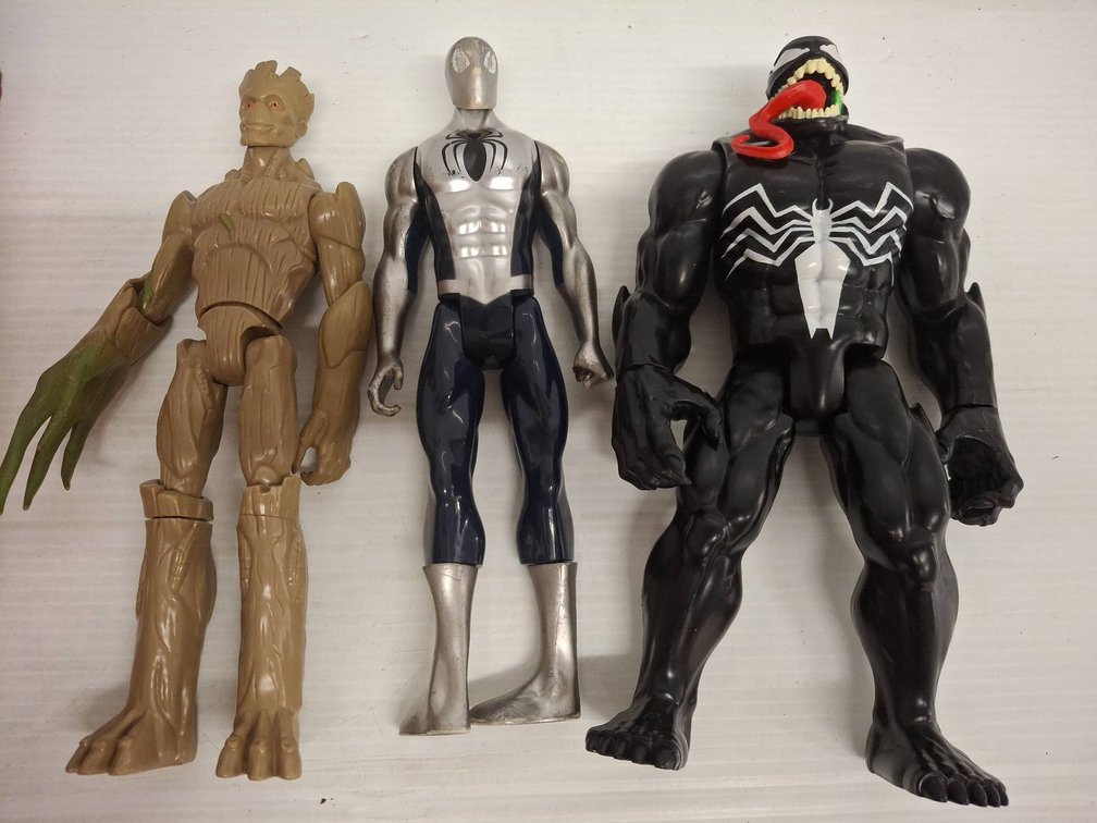 Marvel Groot, Spider-Man, Venom Action Figures