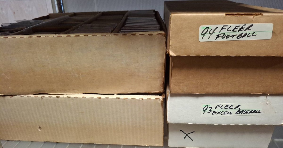 Sports Trading Cards Collection in Boxes