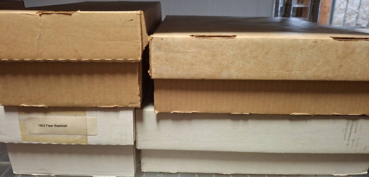 Baseball and Football Trading Cards in Boxes