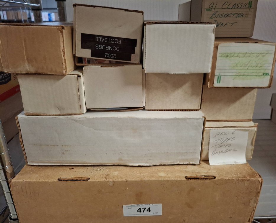 Box Lot Sports Cards Baseball Football Basketball