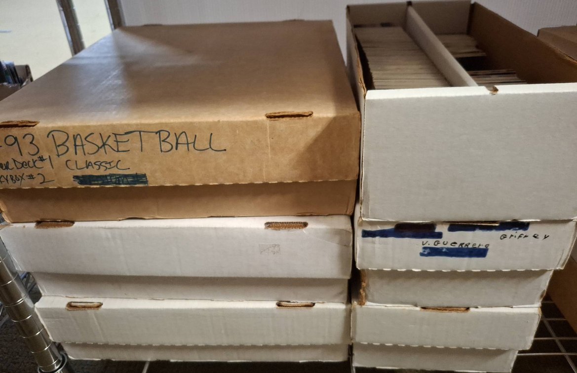 Sports Trading Cards in Boxes