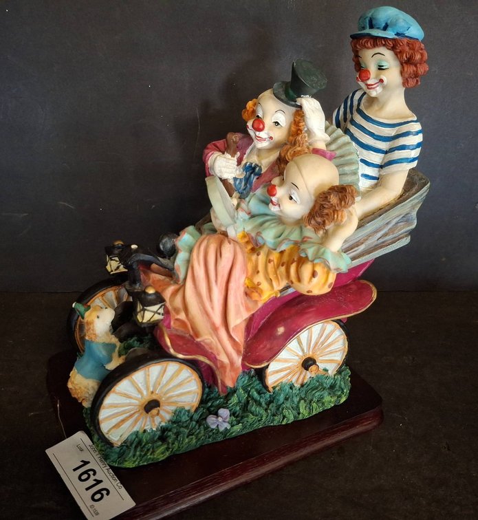 Mirella Collection Clown Figurine 10" Tall