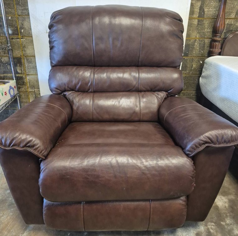 La-Z-Boy Brown Leather Recliner Chair