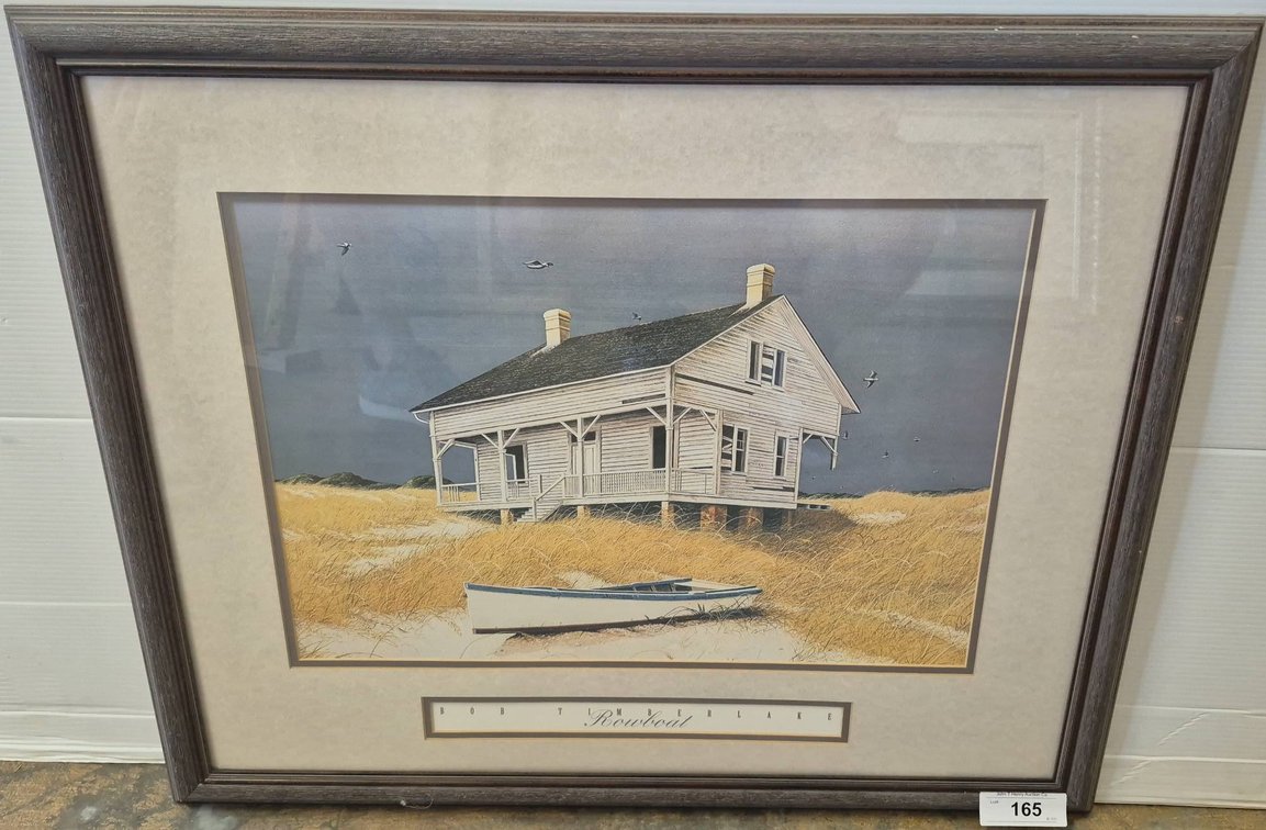Bob Timberlake Rowboat Print Framed 29x24"