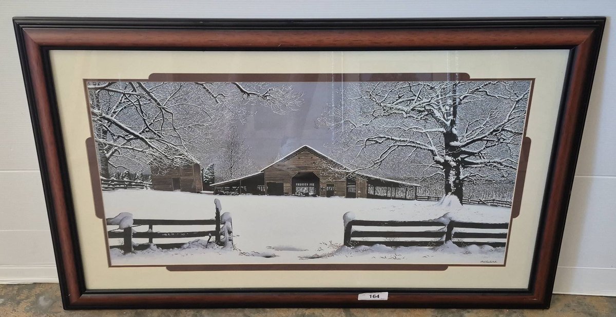 Bob Timberlake Framed Winter Print 44x28