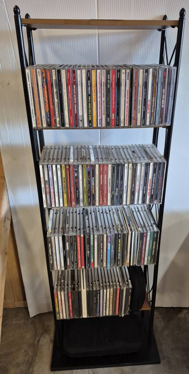 CD Collection With Storage Rack 14x6x43
