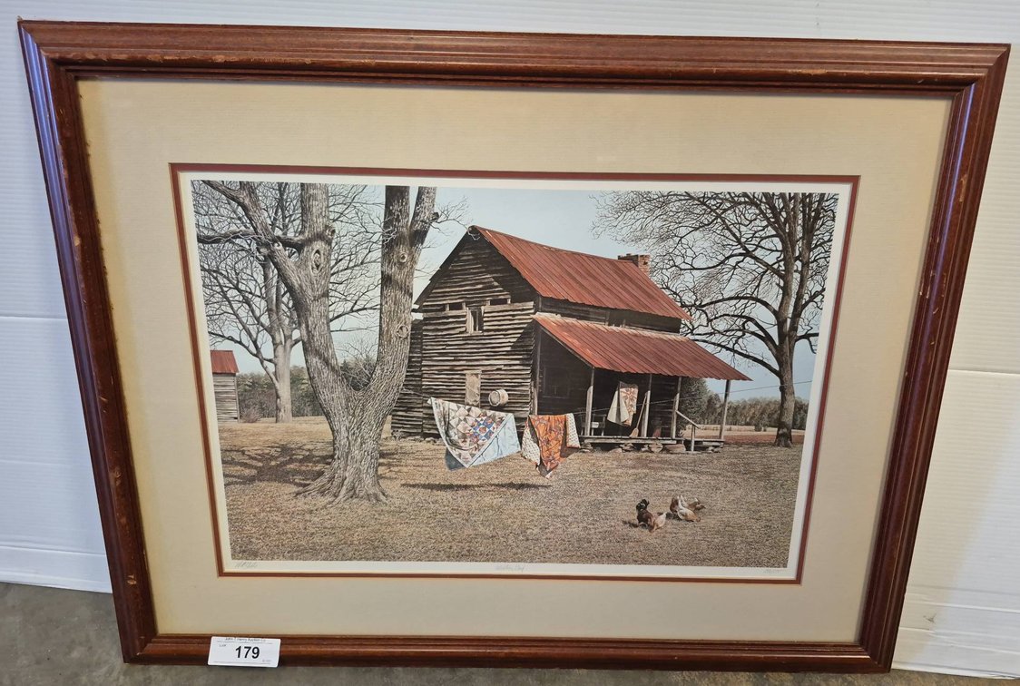 Winter's End Signed 30x24 Framed Print