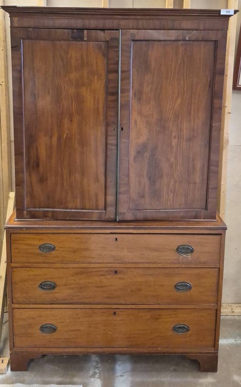 Wooden Wardrobe Cabinet with Drawers, 48x22x72