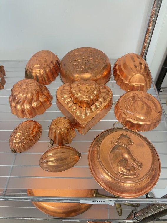 Copper Kitchen Molds