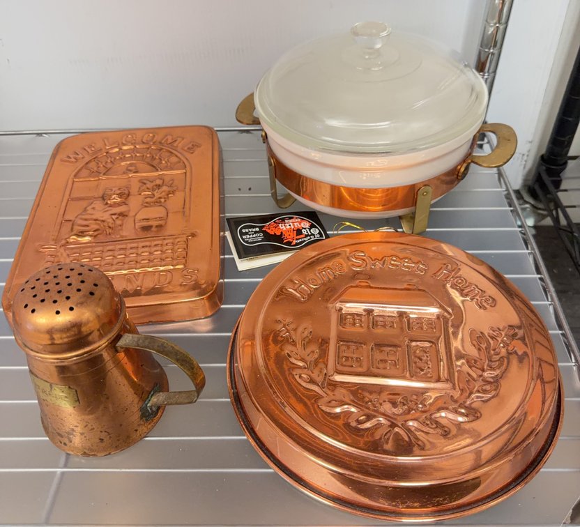 Copper Kitchen Decor And Baking Pans