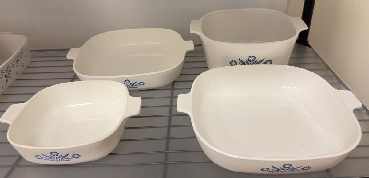 Corning Ware Blue Cornflower Casserole Set, 4pc