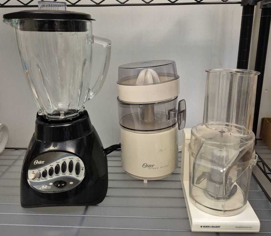 Oster Blender, Citrus Juicer, Black+Decker Food Prep
