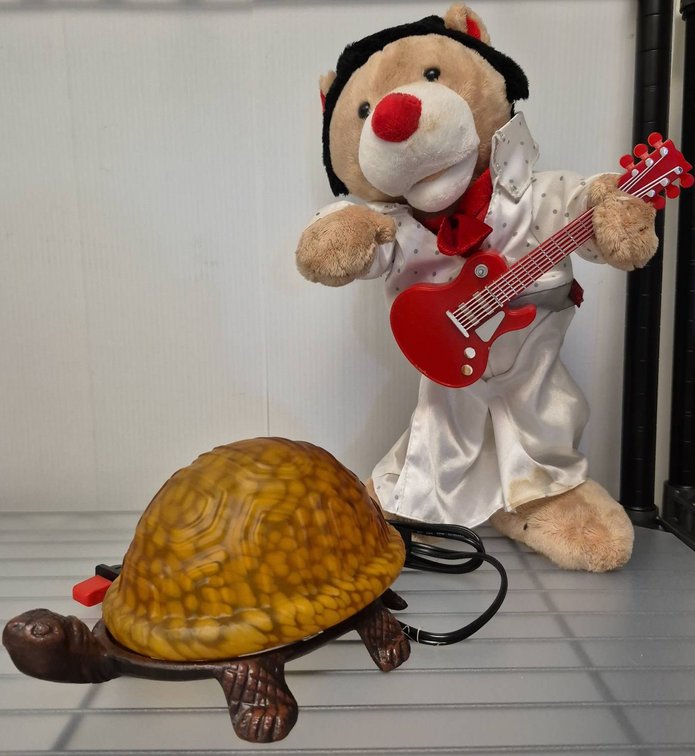 Preferred Plush Elvis Bear & Turtle Lamp Lot