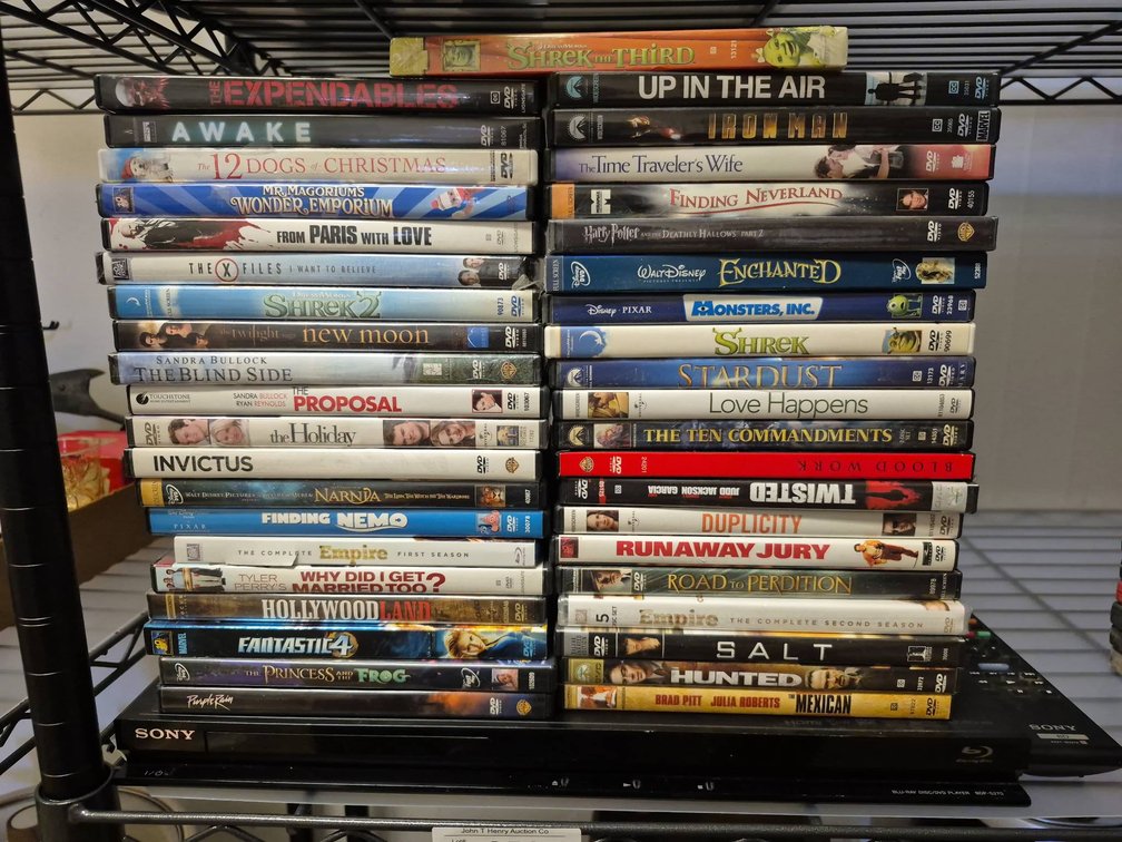 DVD movie lot with Sony dvd Player
