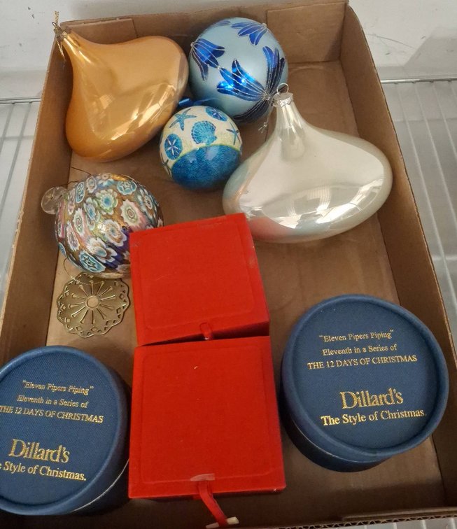 Glass Christmas Ornaments Lot