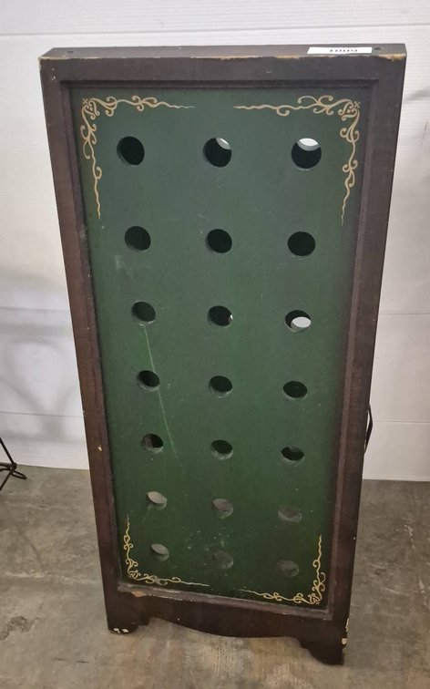 Wooden Bottle Drying Rack 16x36 with Foldable Frame