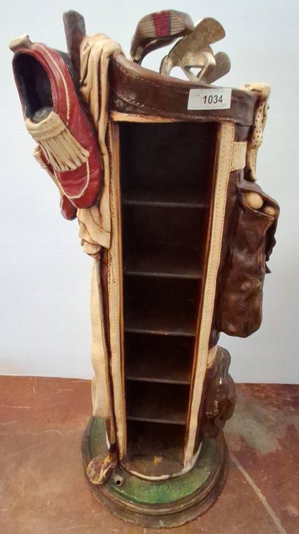 Golf Bag Themed Composite Shelf 18x14x42 in