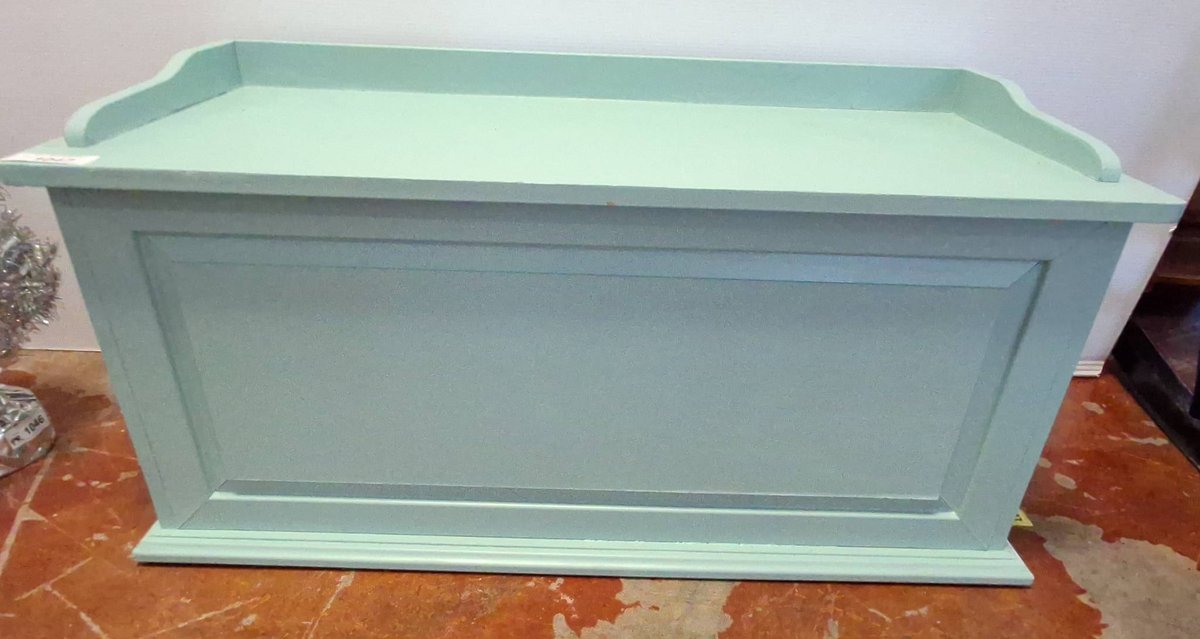 Wood Storage Chest with Lid, 38x17x18 Inches