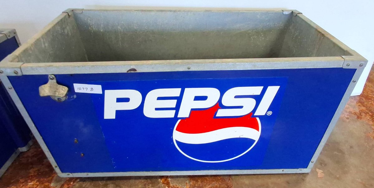 Pepsi Metal Cooler with Legs 36x18x18