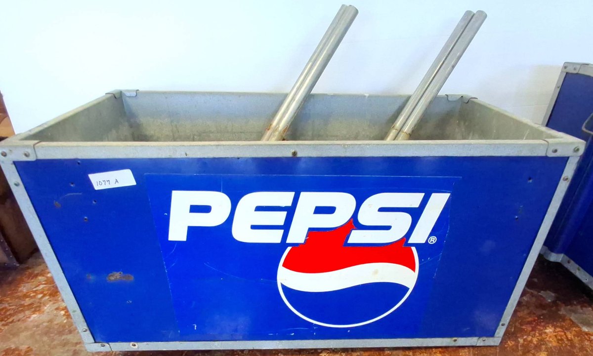 Pepsi Cooler Bin with Legs, 36x18x18