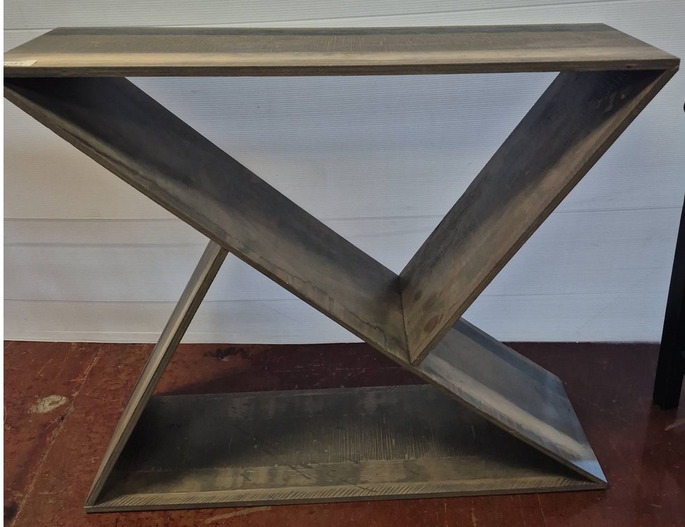 Modern Wooden Console Table 40x12x34 Inches