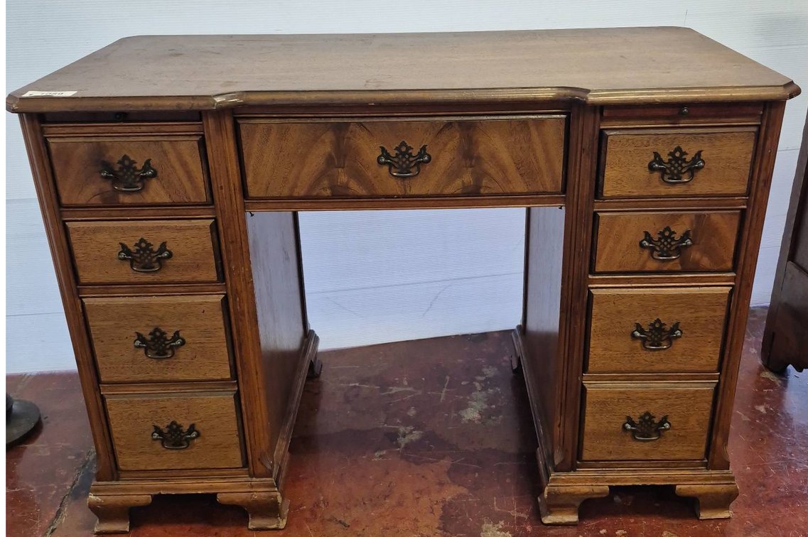 Wooden Desk with Drawers, 44x21x30 Inches