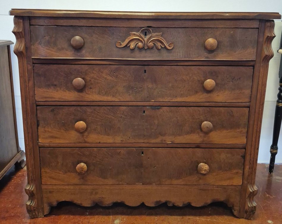 Wooden Chest of Drawers, 42x17x37 Inches