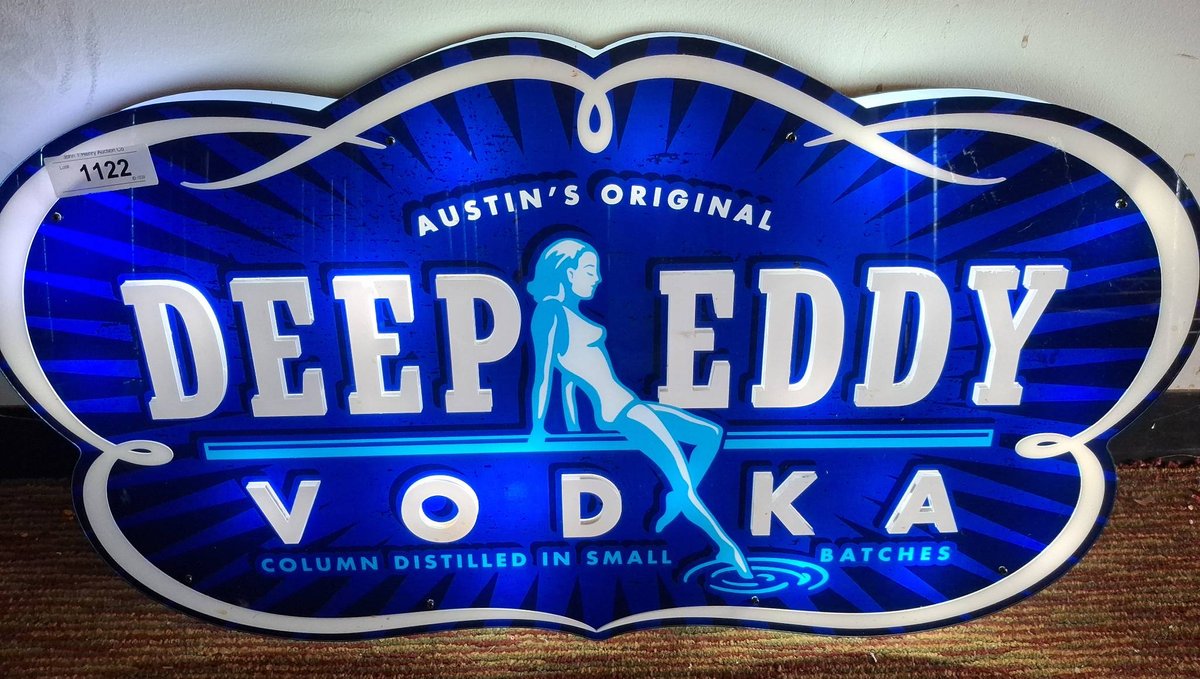 Deep Eddy Vodka Neon Sign 32"×17" With Adapter