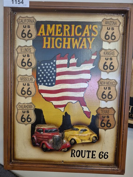 America's Highway Route 66 Wall Art 13x18"