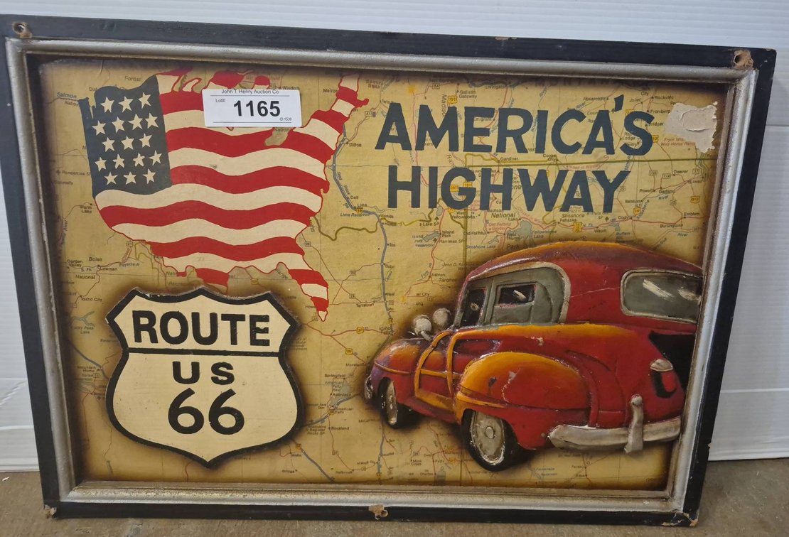 Route 66 America's Highway 21x15 Wall Art