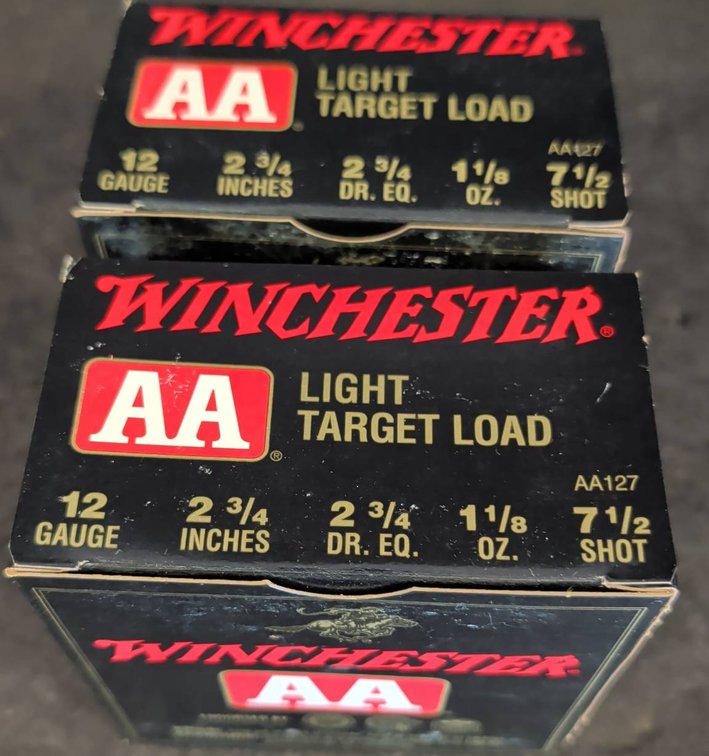 2 Winchester AA 12 Gauge Light Target Load Boxes