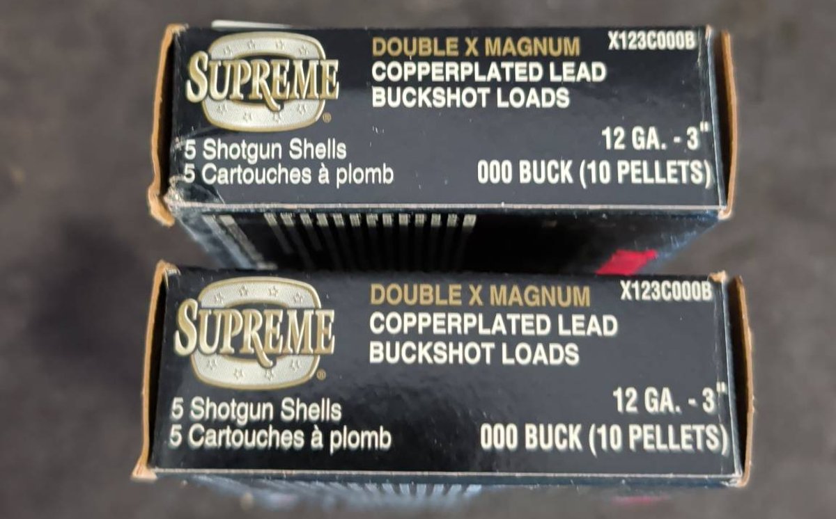 2 Winchester 12GA 3" 000 Buckshot Shells Boxes
