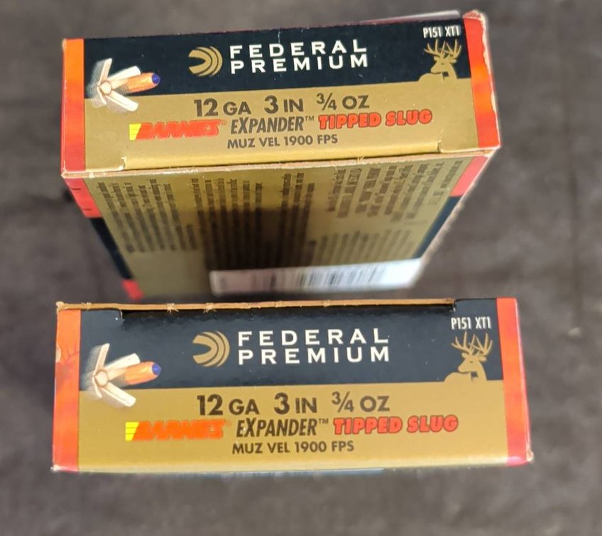 2 Boxes Federal Premium 12 GA 3IN Sabot Slugs
