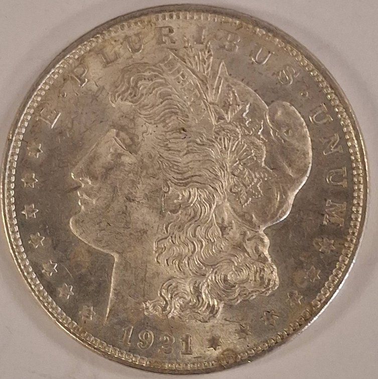 1921 Morgan Silver Dollar US Coin