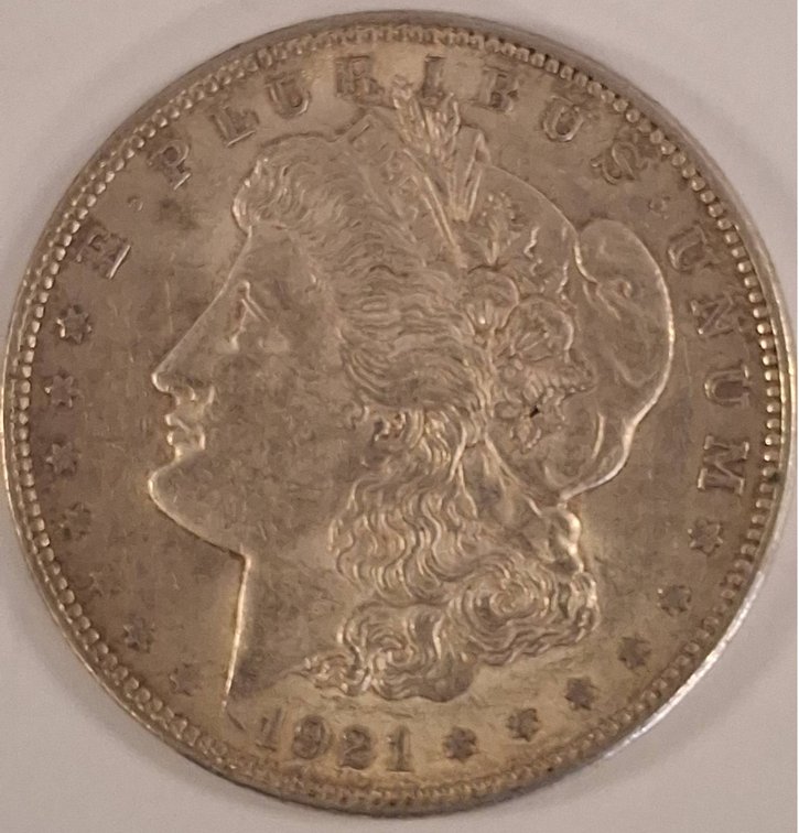 1921 Morgan Silver Dollar Coin
