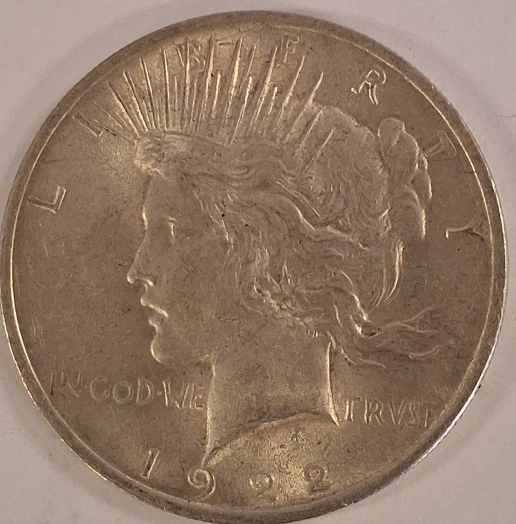 1922 Peace Silver Dollar Coin