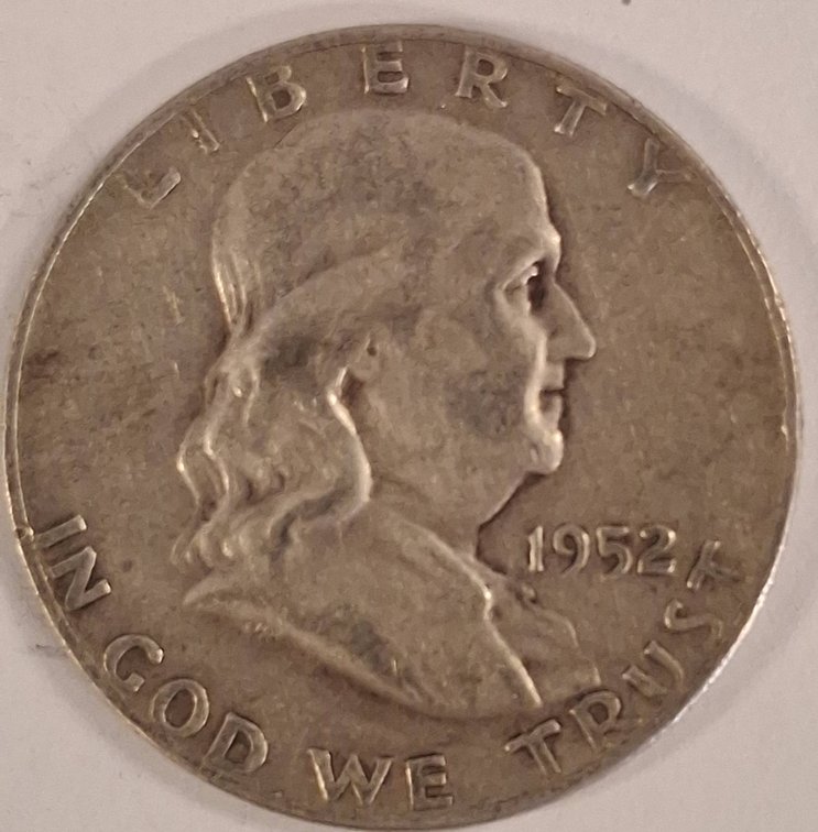 1952-D Franklin Half Dollar, 90% Silver
