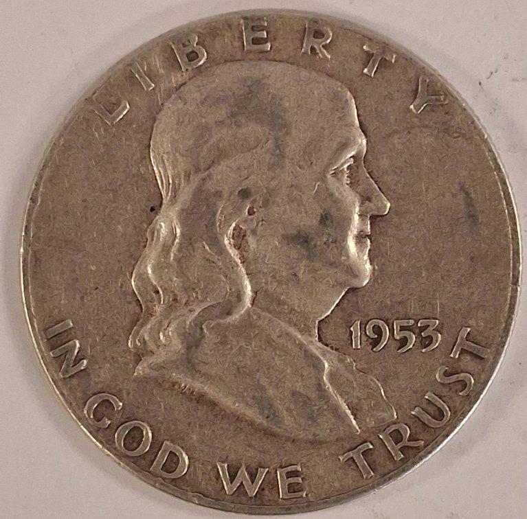 1953 Franklin Half Dollar Coin