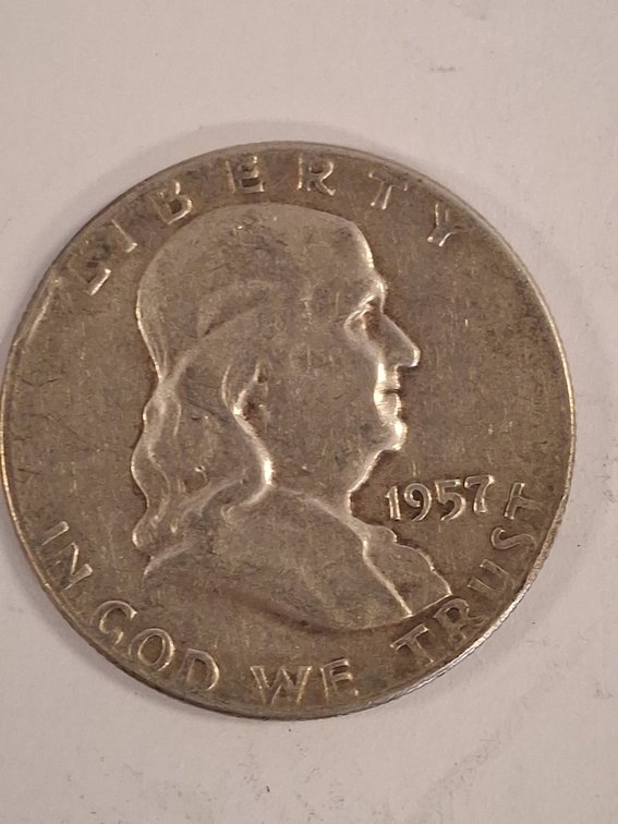 1957 Franklin Half Dollar Coin