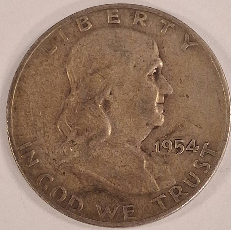 1954-D Franklin Half Dollar Coin