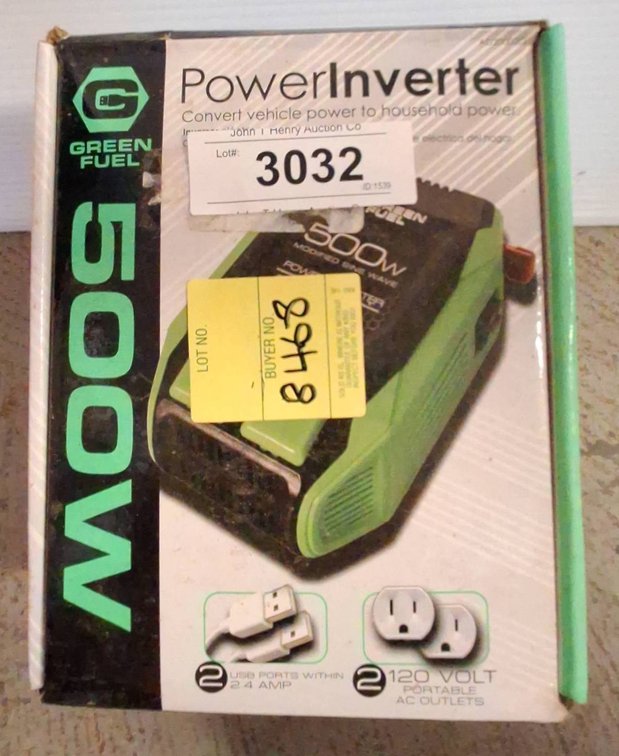 Green Fuel 500W Power Inverter in Box